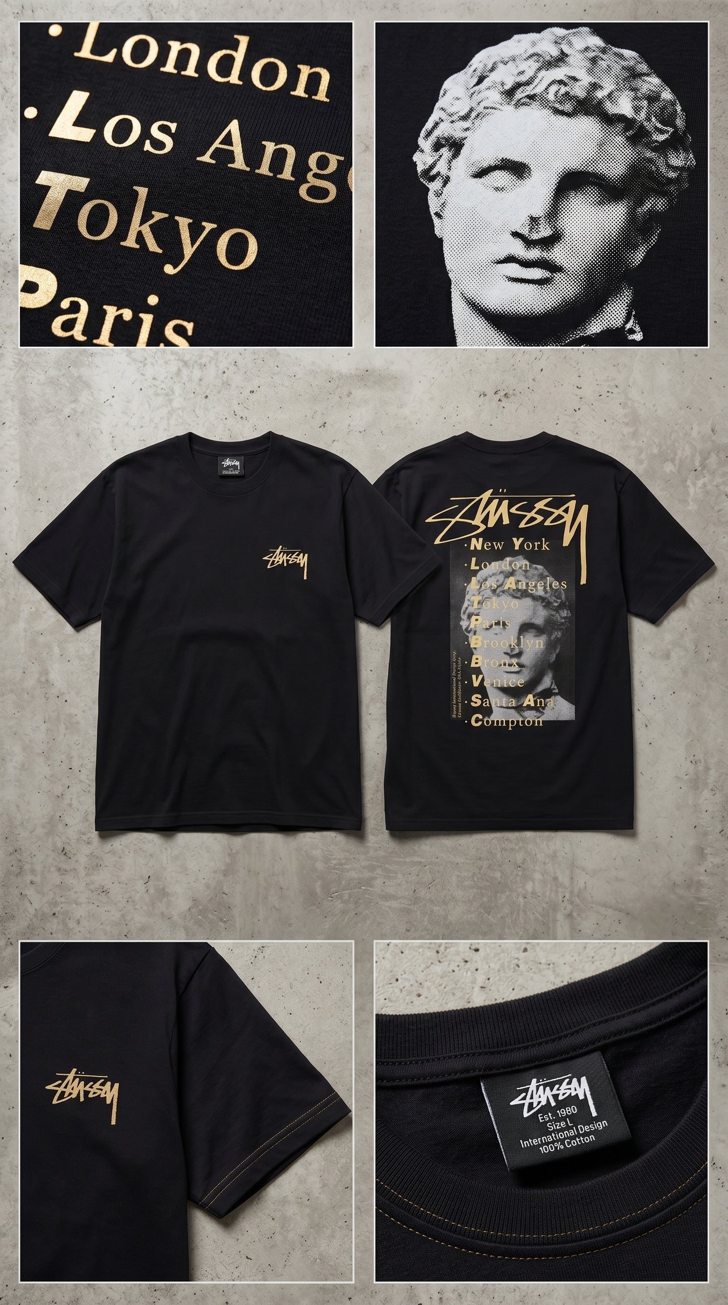 Playera David Stüssy