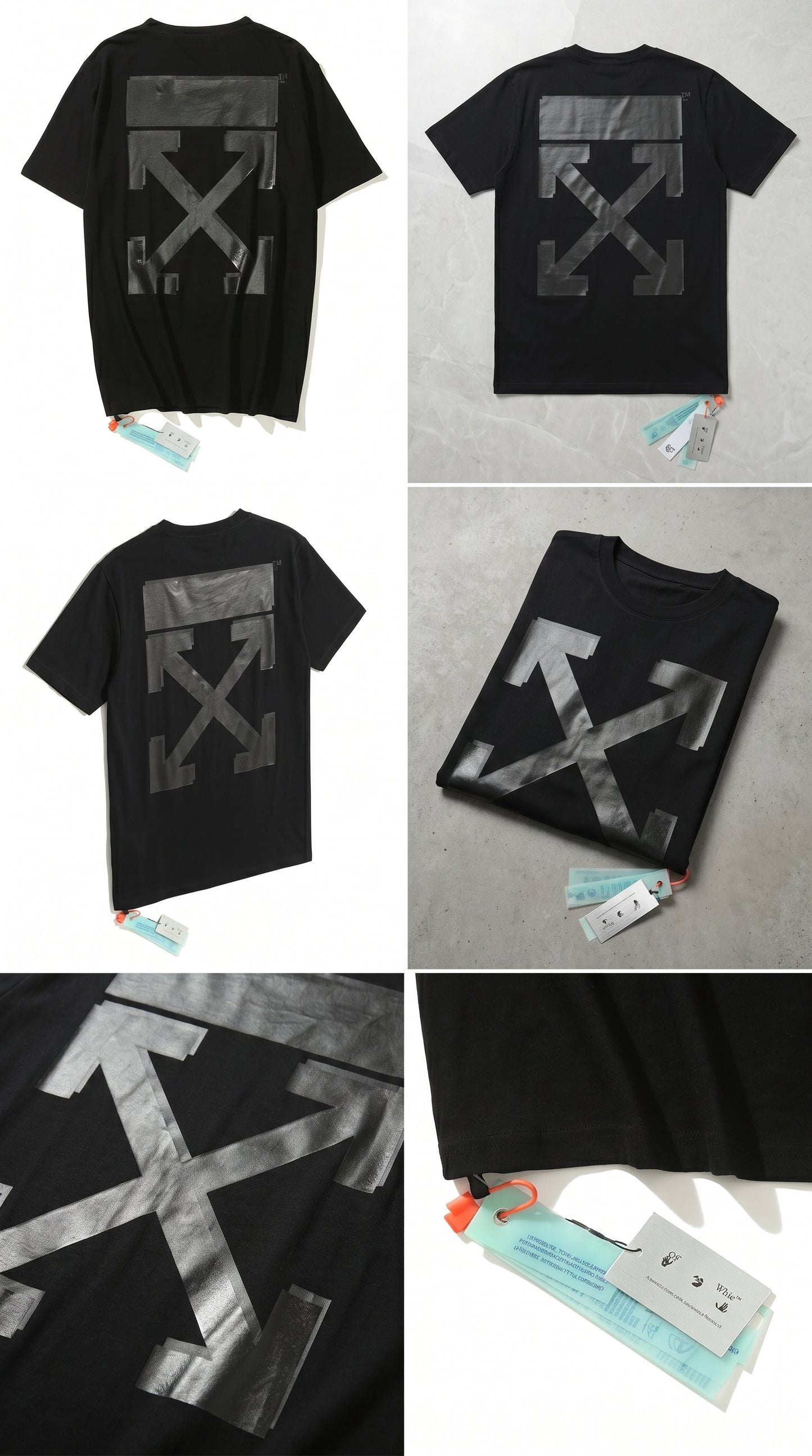 Playera Negra Off-White